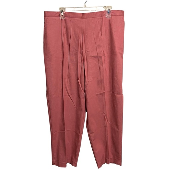 Alfred Dunner NWT Pants 18 S Short Rose Pink Stretch Waist Pockets Pull On - Picture 1 of 10